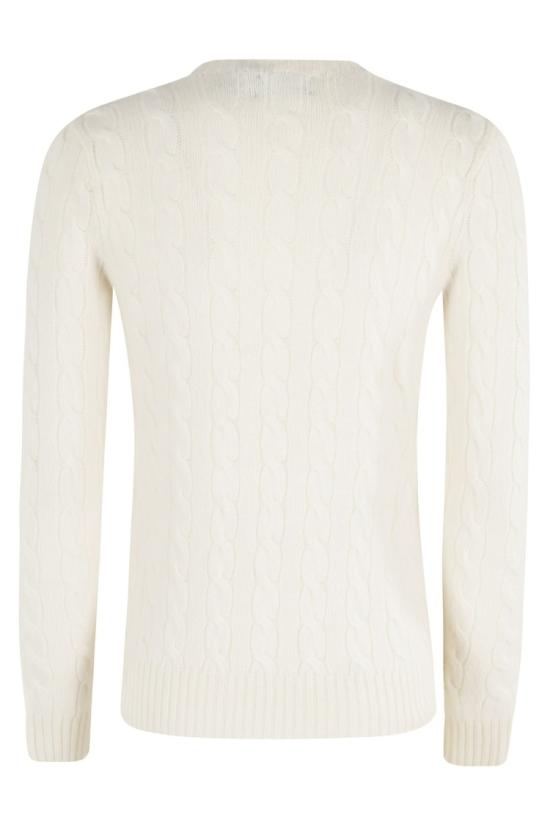 26FW 폴로 랄프로렌 폴로 자수 케이블 니트 스웨터 211971865 099 White - POLO RALPH LAUREN