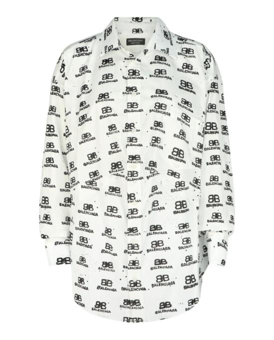  발렌시아가 탑 725390 TNL89 9040 10022 36 White