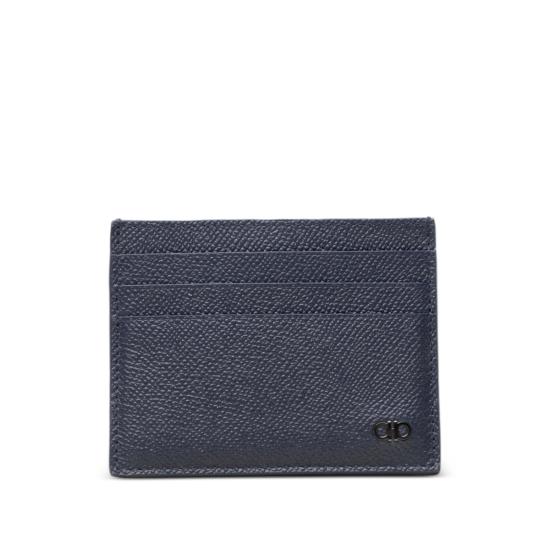  살바토레 페라가모 남성지갑 페라가모 간치니 송아지 가죽 지갑 & 카드홀더 (블루) - SALVATORE FERRAGAMO