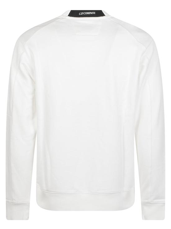 26FW 씨피 컴퍼니 다이애그널 레이즈드 플리스 스웨트셔츠 RCCMSS713A 005086W White - C.P. COMPANY