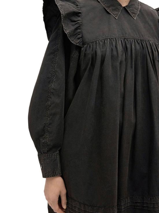26SS 가니 워시드 미니 셔츠 드레스 A1030125099 Black - GANNI