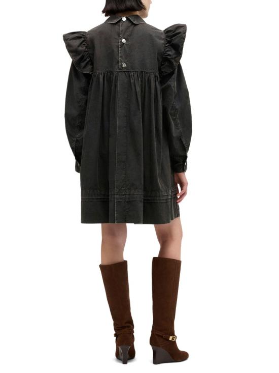 26SS 가니 워시드 미니 셔츠 드레스 A1030125099 Black - GANNI