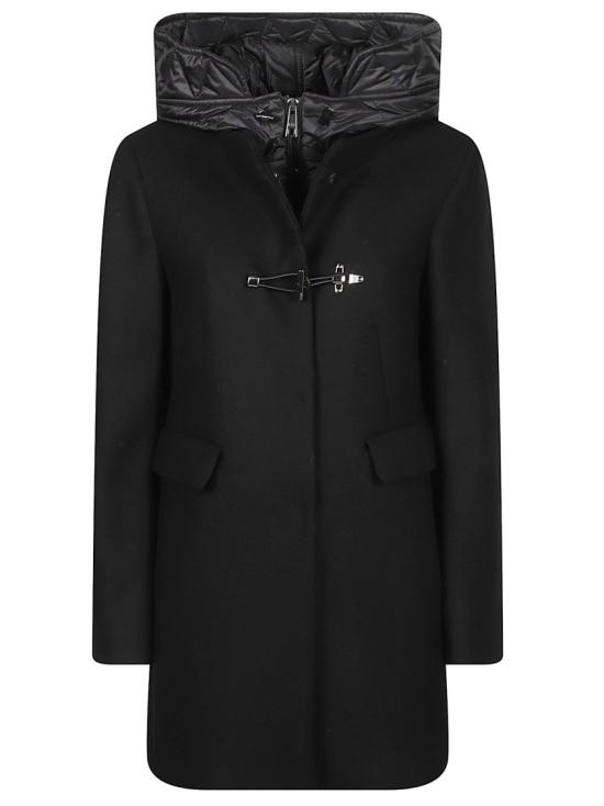 26FW 페이 코트 NAW59533430YMV Black