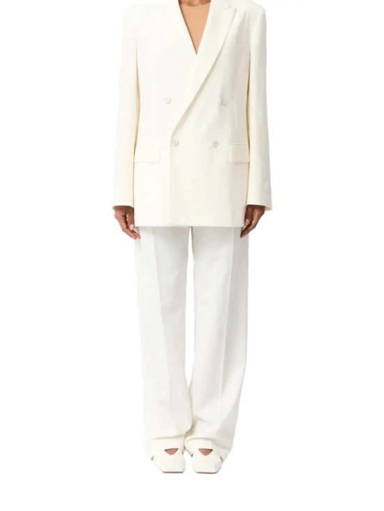 26SS MM6 메종마르지엘라 수트 자켓 Mm6 메종 마르지엘라 더블 브레스티드 블레이저 - MM6 MAISON MARGIELA