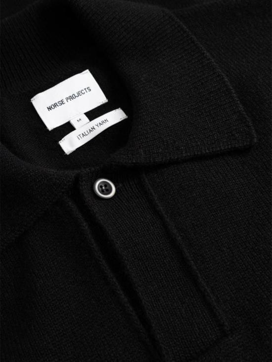 26FW 노스프로젝트 폴로 티셔츠 N4507019999 Black - NORSE PROJECTS