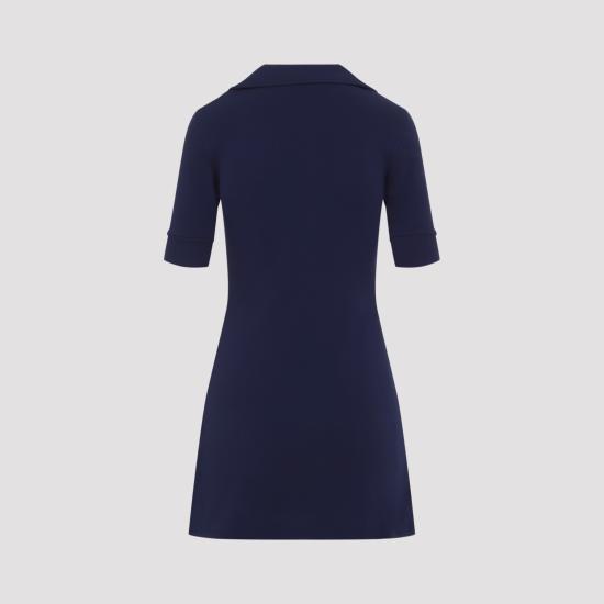 26FW 셀린느 리브드 코튼 폴로 미니 드레스 RR0MH653L 07IO WHITE - CELINE