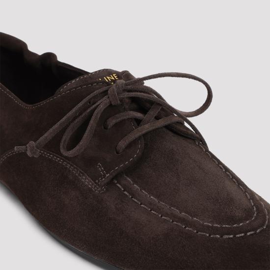 26FW 셀린느 아담 스웨이드 레이스업 로퍼 368097029 19DK BROWN - CELINE