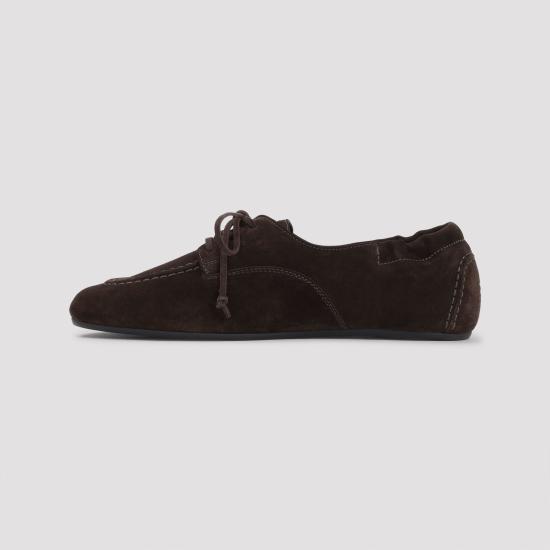26FW 셀린느 아담 스웨이드 레이스업 로퍼 368097029 19DK BROWN - CELINE