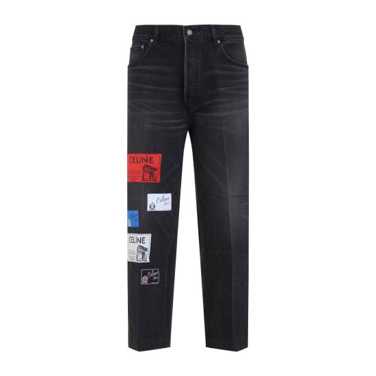 26FW 셀린느 보이프렌드 진 코튼 데님 팬츠 RP0ZC932F GDN6 BLACK
