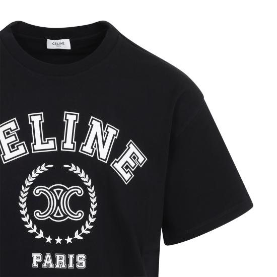 26FW 셀린느 코튼 저지 티셔츠 RX0WP1242 38AW BLACK - CELINE