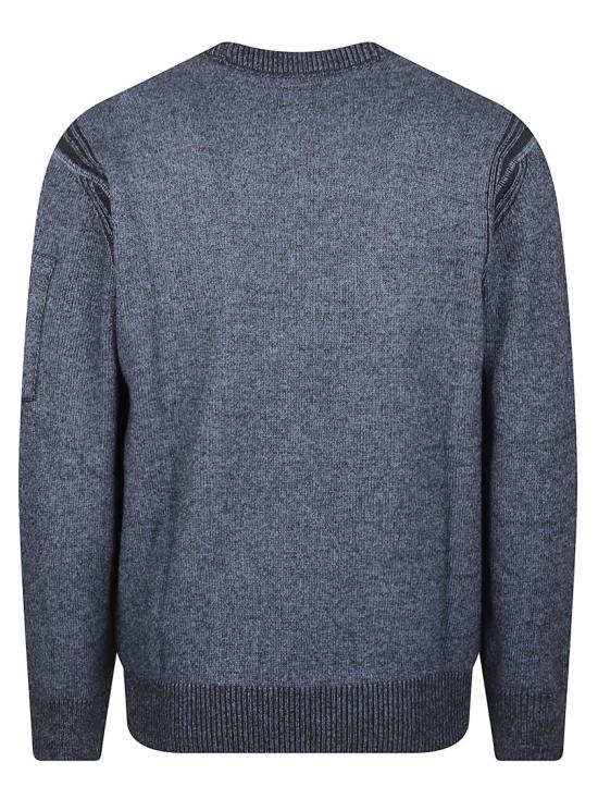26FW 씨피 컴퍼니 니트웨어 21CMKN297A 006170A Blue - C.P. COMPANY