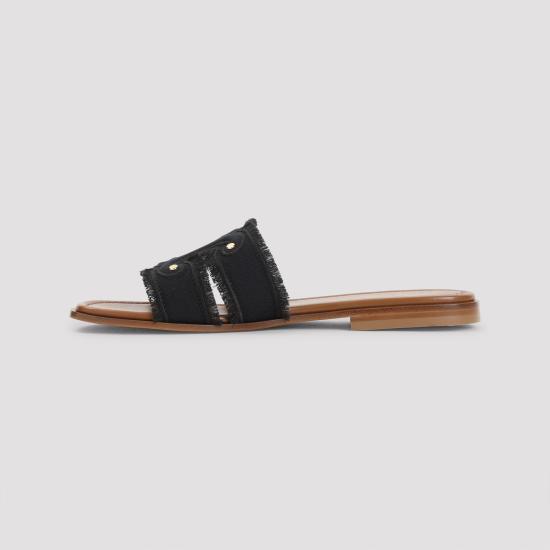 26FW 셀린느 마리나 뮬 캔버스 362675476 38NO BLACK - CELINE