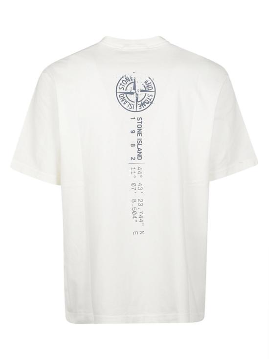 26FW 스톤 아일랜드 그래픽 프린트 오가닉 코튼 반팔 티셔츠 L2 S15 21000 01 S0533 White - STONE ISLAND