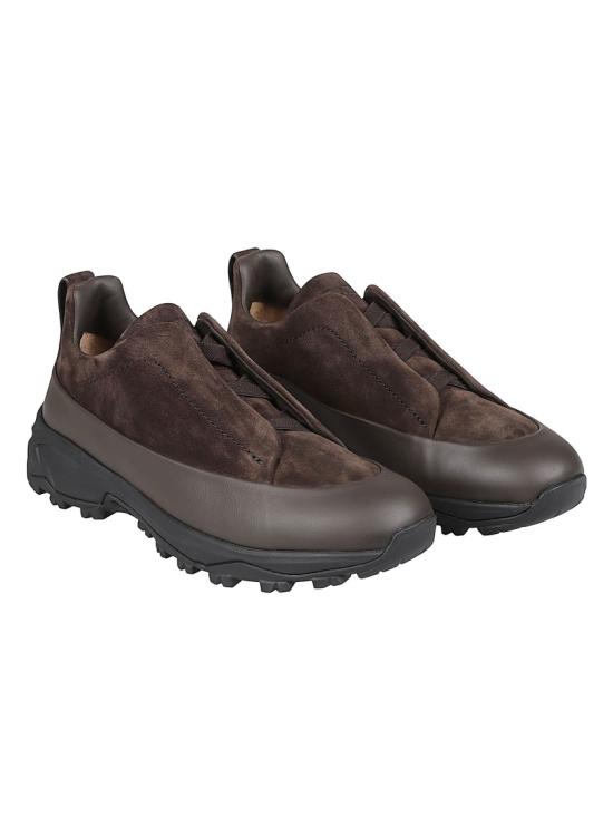 26FW 에르메네질도제냐 스니커즈 LHNEL S7008Z Brown - ERMENEGILDO ZEGNA