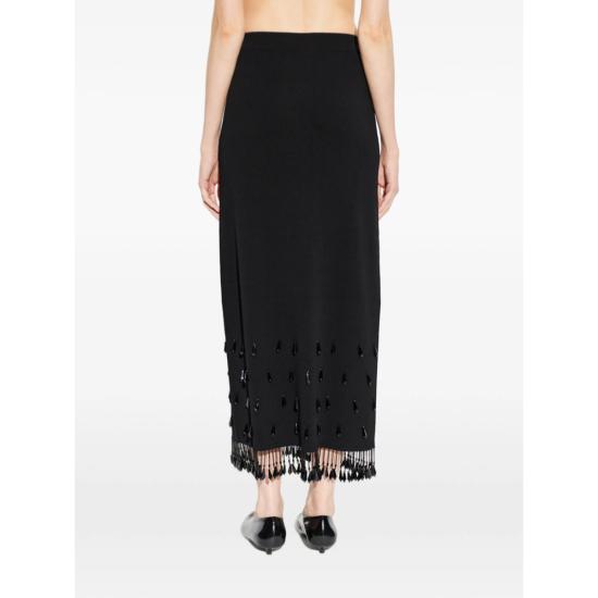  바이말렌비거 스커트 By Malene Birger Estilla 스트레이트 니트  블랙 - BY MALENE BIRGER