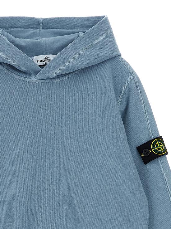  스톤 아일랜드 후드 티셔츠 LDL1S166100001S0060V014A BLUE - STONE ISLAND