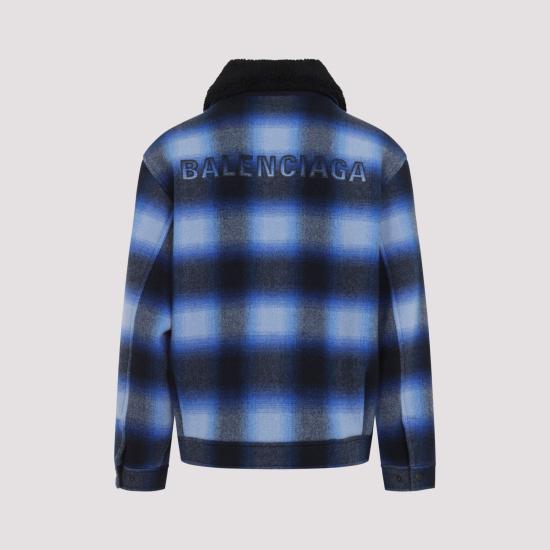 26FW 발렌시아가 자켓 A001YN TRU13 3964 BLUE BLACK - BALENCIAGA