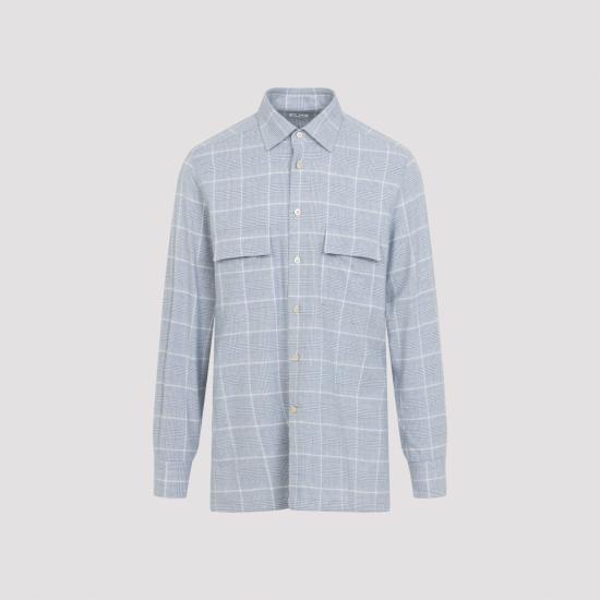 26FW 키톤 긴팔 셔츠 UCRRLH0985701002 AZZURRO