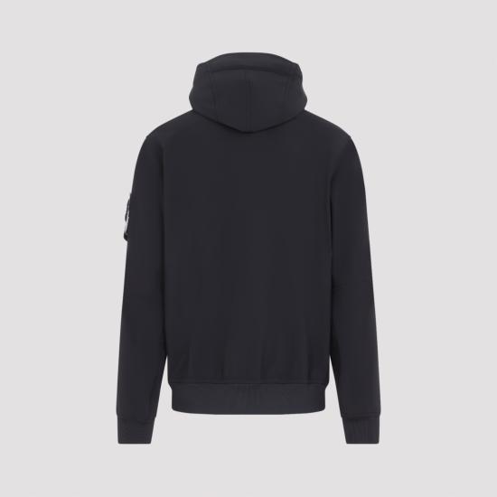 26FW 스톤 아일랜드 소프트 쉘-R_E.다이 테크놀로지 후드 자켓 윈드- 앤 워터-레지스턴트 멤브레인 L2S15Q100004 S0B22 V0029 BLACK - STONE ISLAND