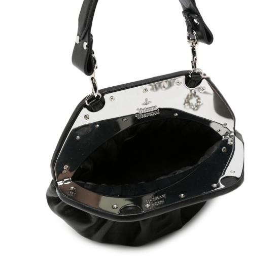  비비안웨스트우드 가방 비비안 웨스트우드 송아지 가죽 클러치 백 블랙 - VIVIENNE WESTWOOD