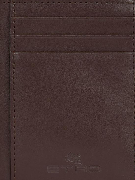  에트로 남성지갑 페이즐리 자카드 지갑 브라운 - ETRO