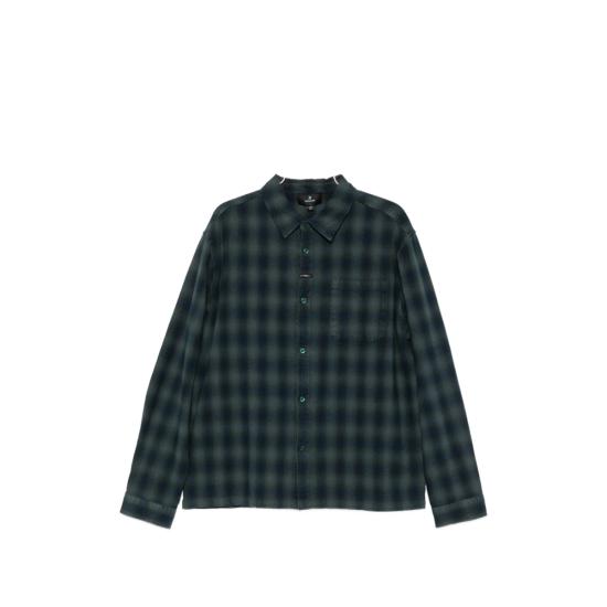  리프레젠트 셔츠 Represent Plaid 유기농 면  (녹색/파란색)