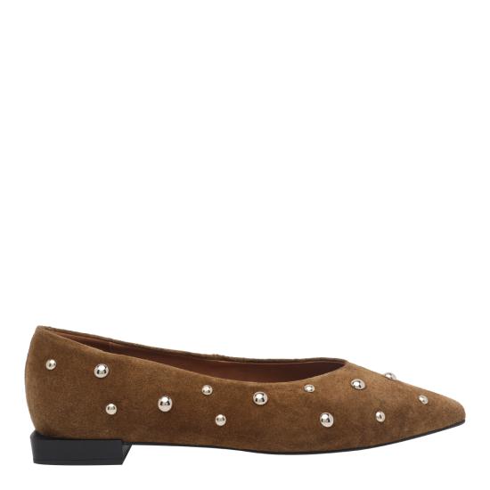 26FW 엔젤 알라르콘 플랫 슈즈 26507 530BCOW SUEDE BROWN