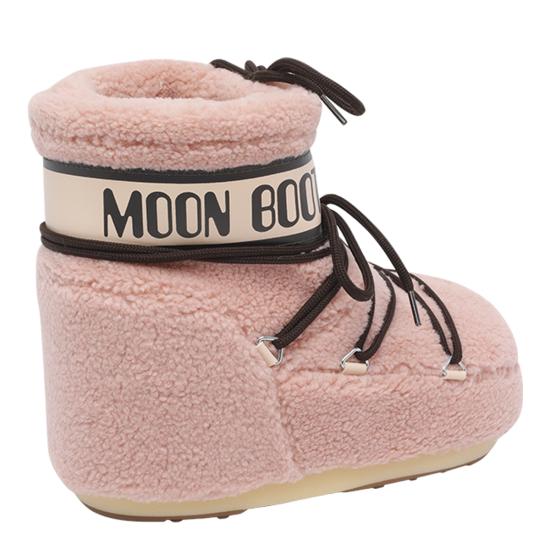 26FW 문부츠 아이콘 로우 플리스 부츠 1409700 J001 PINK - MOON BOOT