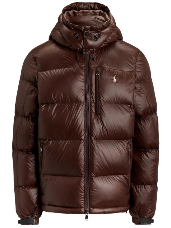 26FW 폴로 랄프로렌 고햄 글로시 다운 자켓 710968281 500 NUTMEG BROWN GLOSSY