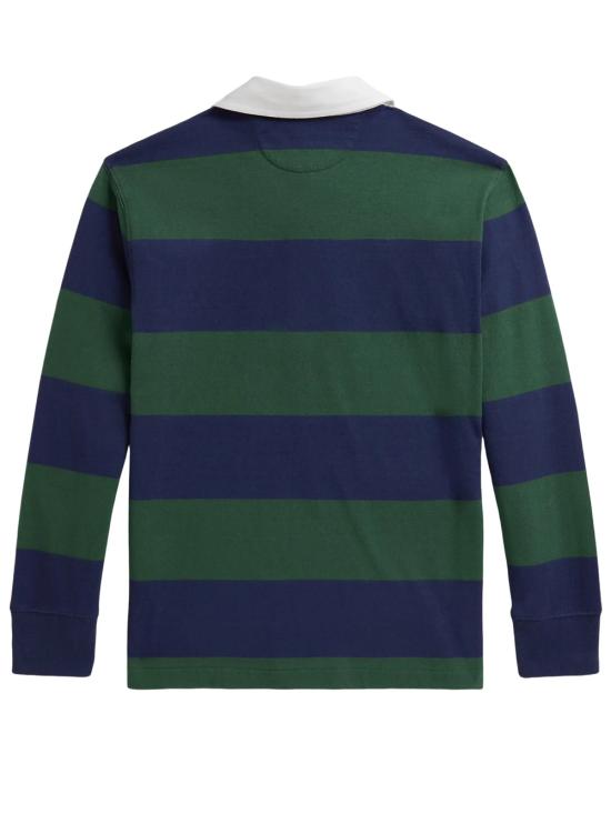 26FW [키즈] 랄프 로렌 폴로 셔츠 323932280 503 VERANO GREEN RUSTIC NAVY - RALPH LAUREN