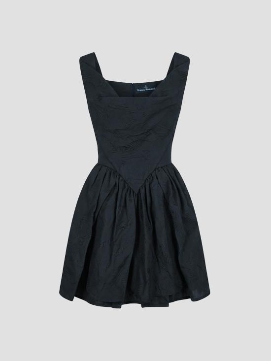 26FW 비비안웨스트우드 선데이 드레이프 미니 드레스 1101039HW01NR N401 BLACK