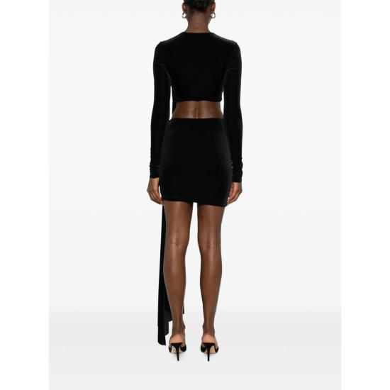 26FW 아마주인 원피스 13ANOUVJB ANOUK VELV BLACK - AMAZUIN