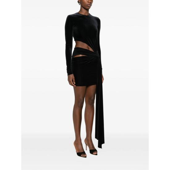 26FW 아마주인 원피스 13ANOUVJB ANOUK VELV BLACK - AMAZUIN
