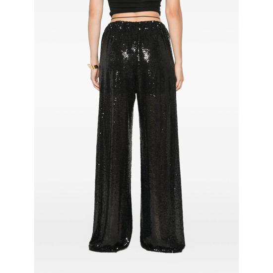 26FW 아마주인 팔라초 팬츠 13GALUSSB GAL SEQUIN SHBLK BLACK - AMAZUIN