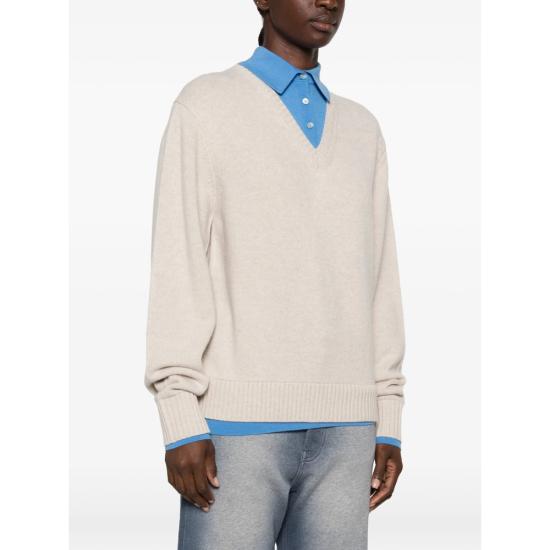 26FW 아크네 스튜디오 니트웨어 A60713 DIWHI NEUTRALS BLUE - ACNE STUDIOS