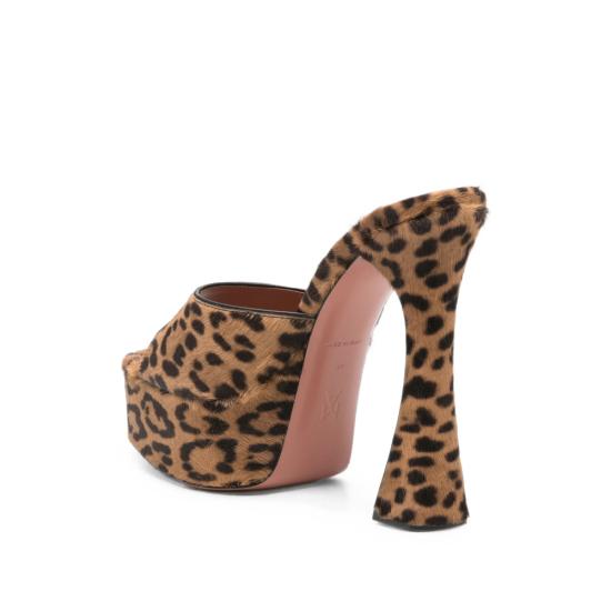 26FW 아미나 무아디 슈즈 DALIDA 140 LEOPA BROWN BLACK - AMINA MUADDI