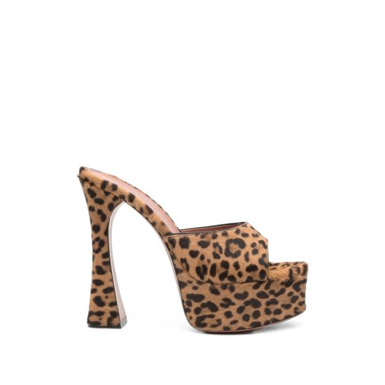26FW 아미나 무아디 슈즈 DALIDA 140 LEOPA BROWN BLACK