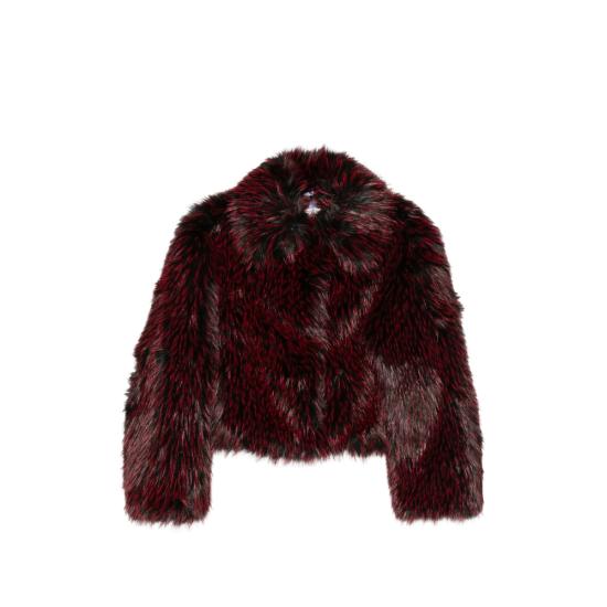 26FW 다이앤 본 퍼스텐버그 자켓 O051ATITRDFFUR TITRD RED BLACK