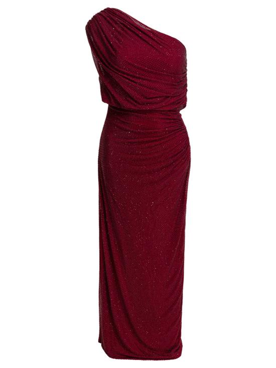 26SS 셀프 포트레이트 원피스 RS26 002M BUBURGUNDY Red