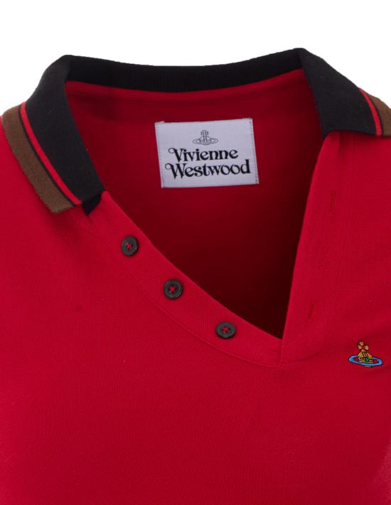 26FW 비비안웨스트우드 폴로 티셔츠 1H010007 J00AUH401 RED - VIVIENNE WESTWOOD