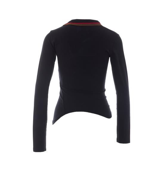 26FW 비비안웨스트우드 폴로 티셔츠 1H010007 J00AUN401 BLACK - VIVIENNE WESTWOOD