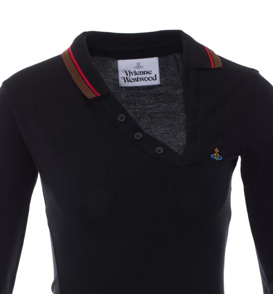 26FW 비비안웨스트우드 폴로 티셔츠 1H010007 J00AUN401 BLACK - VIVIENNE WESTWOOD