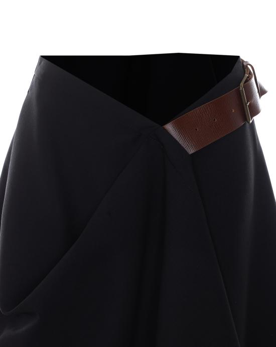 26FW 보테가베네타 미디 스커트 A009YC V66I01010 BLACK - BOTTEGA VENETA