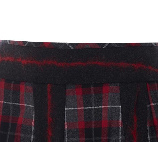 26FW 비비안웨스트우드 벨 타탄체크 플리츠 미니 스커트 1K01003H W01NGP210 RED - VIVIENNE WESTWOOD
