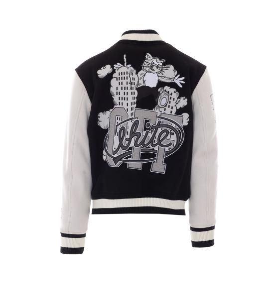 26FW 오프화이트 자켓 OMEH053F26FAB001 BLACK - OFF WHITE