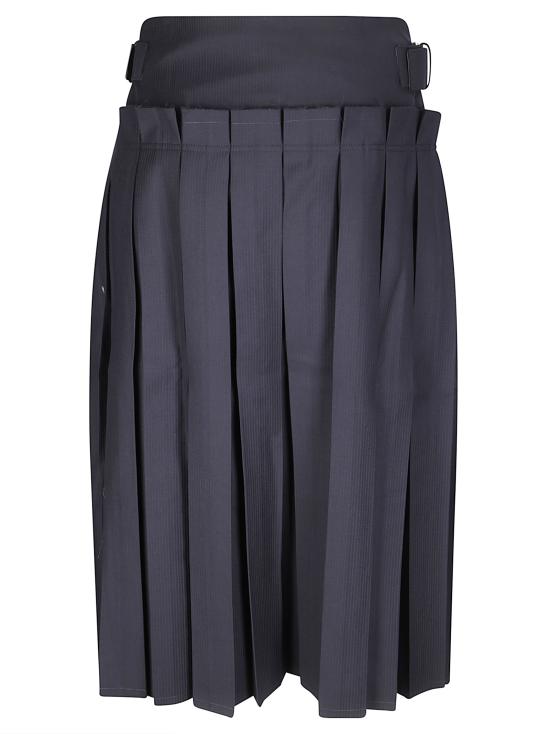 26FW 라 피신 미디 스커트 LF261WN007RA026 999 BLACK - LA PISCINE