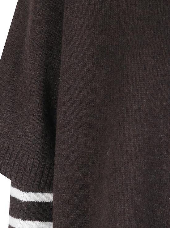 26FW 사이블사렐 반팔 티셔츠 FW26K12 BRWNWWHT BROWN W WHT - SIBEL SARAL