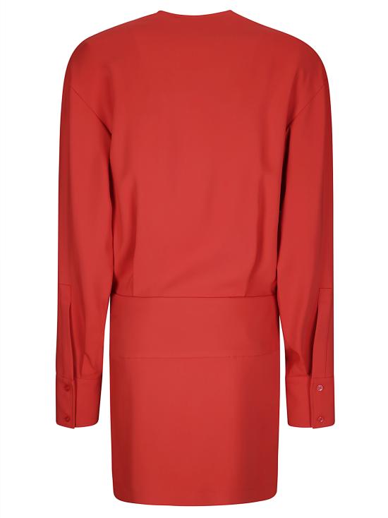 26FW 스포트막스 미디 원피스 2622226072600 002 RED - SPORTMAX