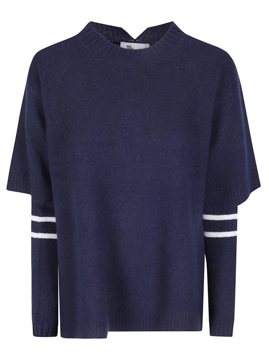 26FW 사이블사렐 반팔 티셔츠 FW26K14 NAVYWWHT NAVY W WHT
