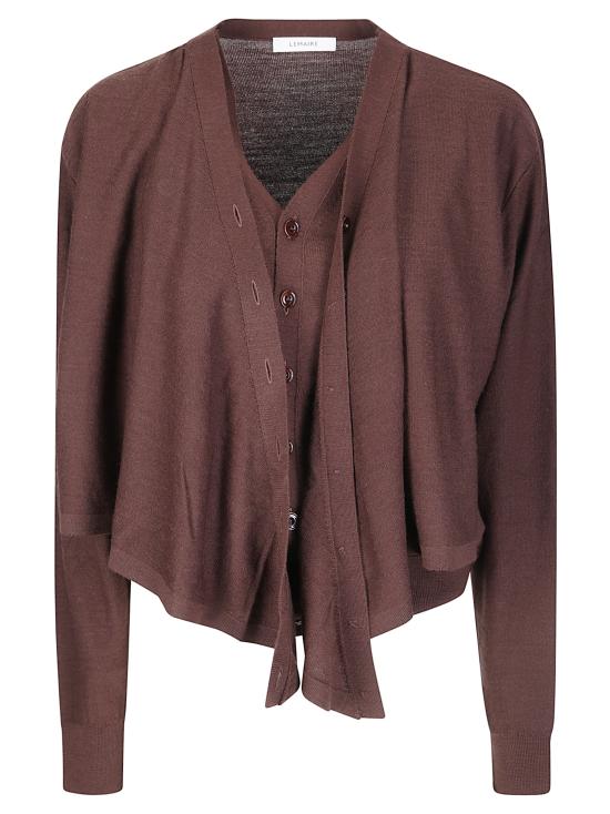 26FW 르메르 트롱프 뢰유 메리노 울 가디건 PO0056LK1063 RE401 ACAJOU